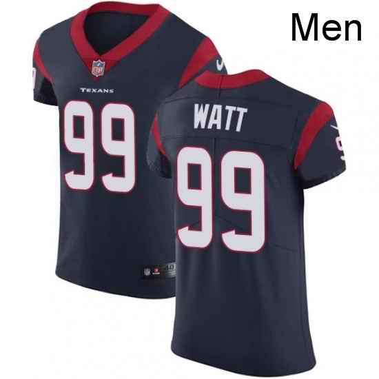 Men Nike Houston Texans 99 JJ Watt Navy Blue Team Color Vapor Untouchable Elite Player NFL Jersey